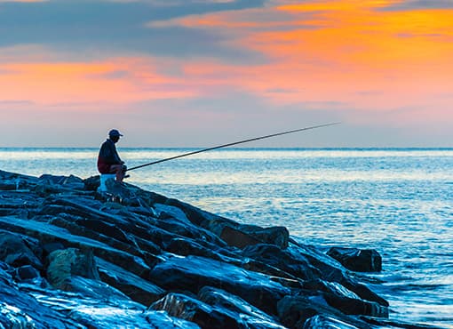 長時間の釣りもストレスフリー